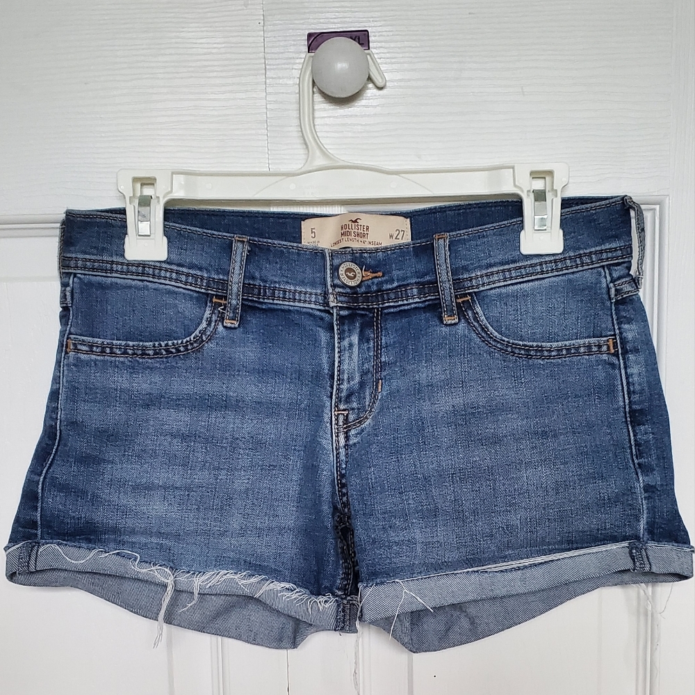 Hollister Midi Short Jean Shorts